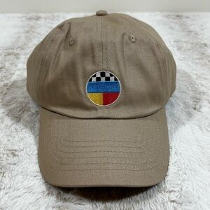 CLSC Dad Hat Beige Cotton Baseball Cap Adjustable Strapback